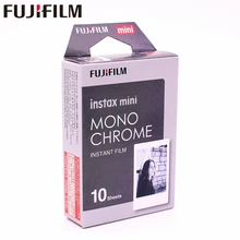 Оригинал Fujifilm 10 листов Instax Mini MONO хром мгновенная пленка фотобумага для Instax Mini 8 7 s 25 50 s 90 9 SP-1 SP-2 камеры