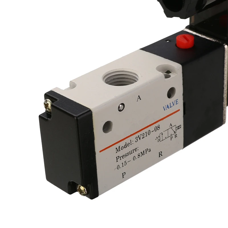 DC12V 1/4'' Solenoid Valve Air Gas 3 Way 2 Position Pneumatic Aluminum Electric Solenoid Valve for Water