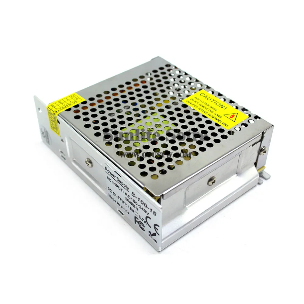 15 в 6.7A 100 Вт переключатель питания Трансформаторы AC100-240V к DC15V SMPS для светильник CCTV ЧПУ мотор