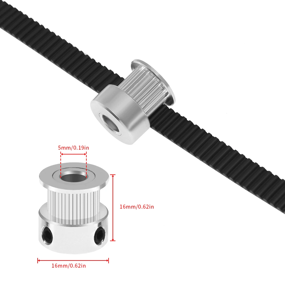 Части 3D-принтера 5 метров Gt2 зубчатый ремень и 4x20 зубчатый ремень шт и 1 шестигранный головной ключ и для 3D-принтера комплект