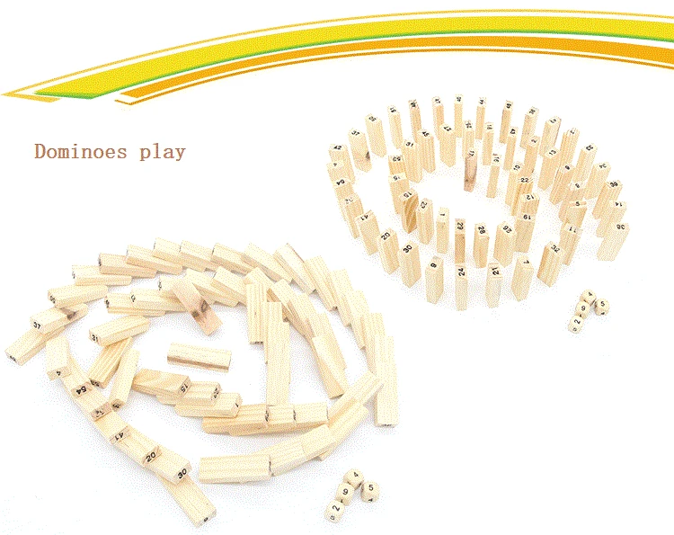 Интересные детские развивающие 54 шт. строительные блоки деревянные игрушки Вечерние игры Детский подарок на день рождения