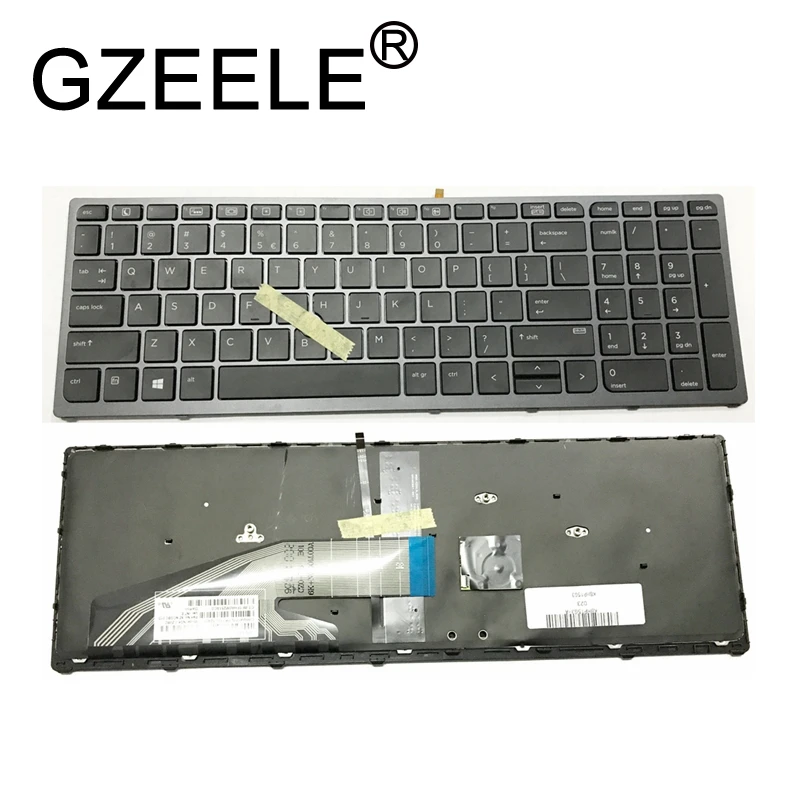 Клавиатура GZEELE US для hp Zbook 15 G3 Zbook 17 G3 15U G3 с подсветкой 9Z. NCGBC.001 NSK-CZ0BC 01 с подсветкой