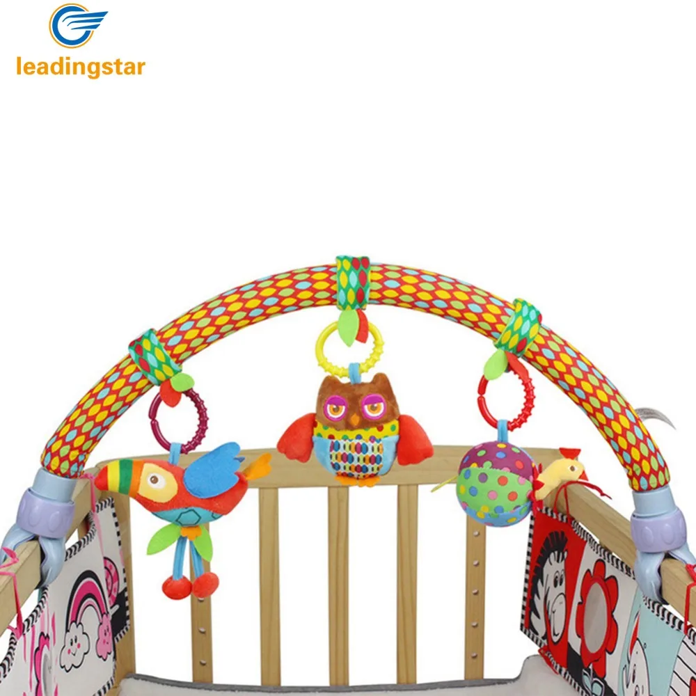

LeadingStar Cute Forest Cloth Animal Birds Toys Baby Travel Play Arch Activity Bar for Stroller Pram Crib