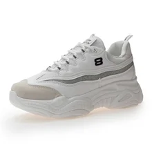 Women Vulcanize Shoes Platform Sneakers White Mesh Daddy Shoes 2019 Summer New Thick-soled Lace Up Woman Flats Zapatos De Mujer Women Vulcanize Shoes Platform Sneakers White Mesh Daddy Shoes 2019 Summer New Thick-soled Lace Up Woman Flats Zapatos De Mujer