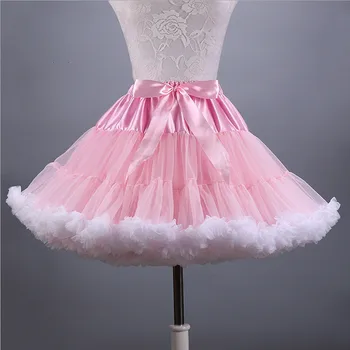 

2019 Ruffles Petticoat Underskirt Women MIni Petticoat Tulle Puffy Short Vintage Wedding Bridal Petticoat Rockabilly TuTu