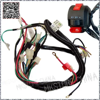 

110cc+Switch QUAD ELECTRICS Zongshen Lifan Ducar Razor CDI COIL WIRE HARNESS Free shipping