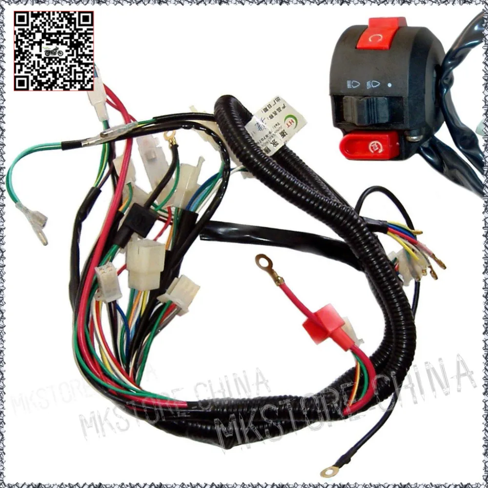 Wire Harness 110cc+switch Quad Electrics Zongshen Lifan Ducar Razor Cdi
