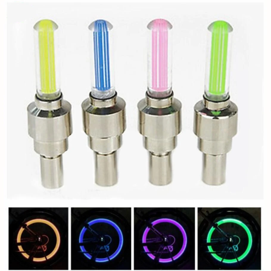 Flash Deal 1 pcs bike lights with battery mountain road bike bicycle light lights LEDS Tyre Tire Valve Caps Wheel  spokes LED Light BL0162 2