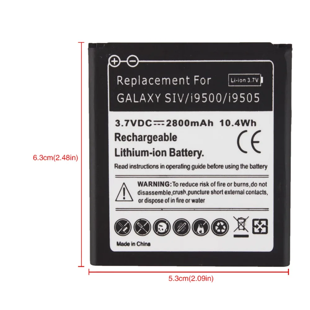 Сменный аккумулятор 2800 мАч для Samsung S4 Galaxy SIV i9500 i9505 i9500|battery for galaxy|i9505 batterybattery galaxy s4 |