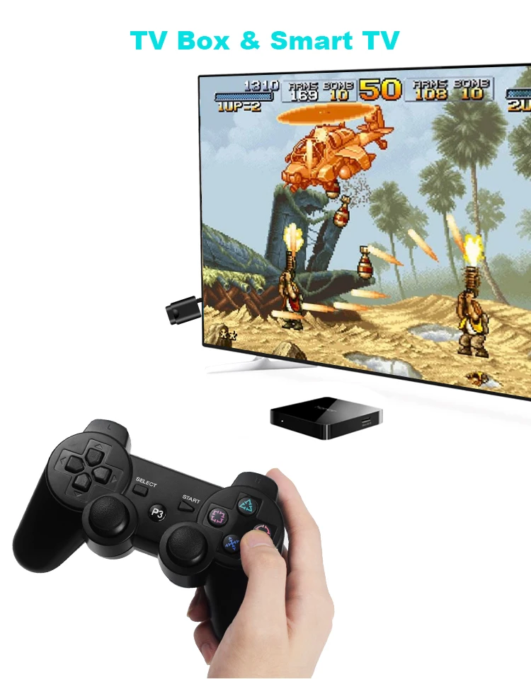 2,4G беспроводной игровой контроллер для PS2/PS3 дистанционный геймпад для Android телефона/tv Box/Smart tv джойстик Вибрационный геймпад для ПК