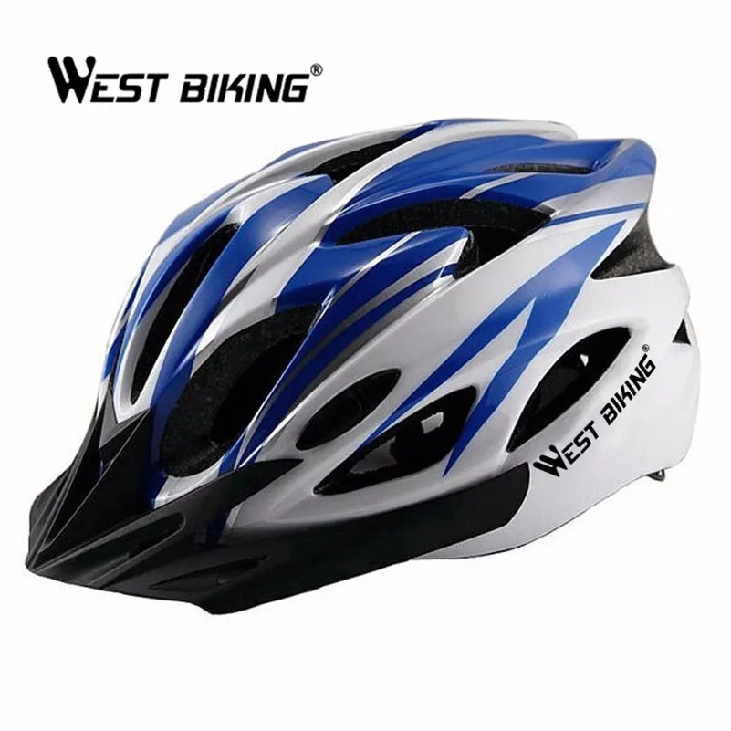 

WEST BIKING Cycle Helmet Bike MTB Road/Racing Foray Fraction Bicycle Carbon Helmet Riding Equipment Visor with Lining Pad Helmet