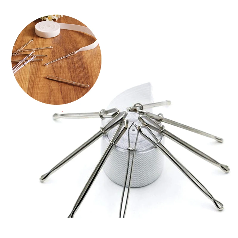 3 PCs Stainless Steel Wear Elastic Belt Wearing Rope Weaving Tools