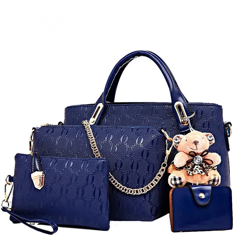 

Namvitae 4Pcs Set Women Handbags 2018 Fashion PU Leather Composite Bag Large Capacity Female Messenger Shoulder Bag