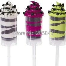 30 шт./лот Push Up поп-контейнер торт поп-контейнеры Push Up торт СОЗ круглый Форма