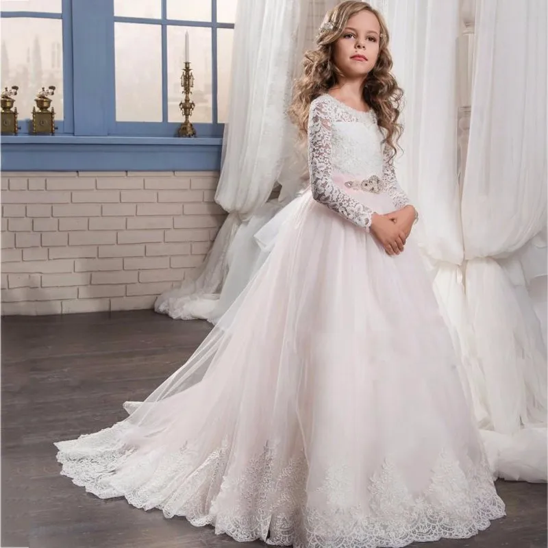 First Communion Dress For Girls Lace 