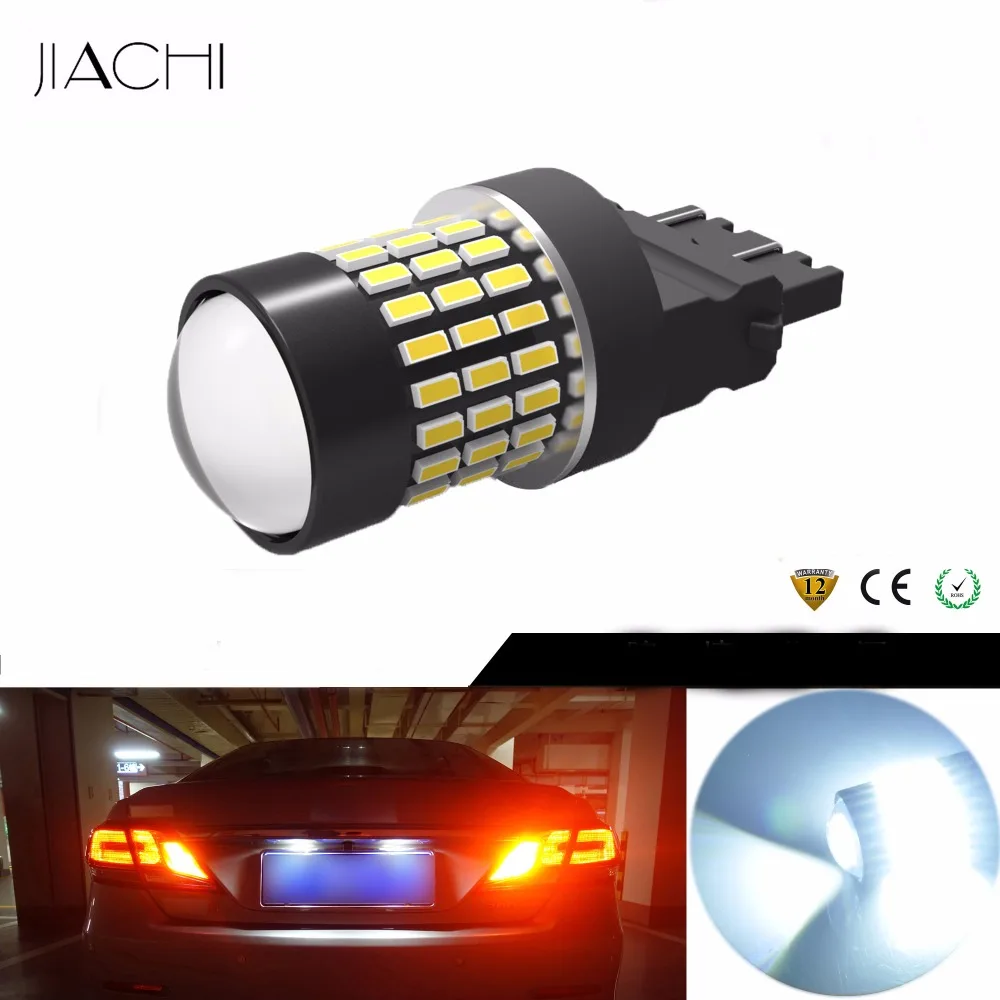Автомобильные лампы JIACHI 2 шт. 12 24 В T25 3156 3157 светодиодный автомобильный фонарь ДХО