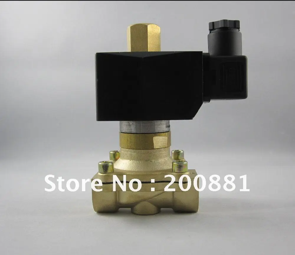 

3/4" 2w series 2/2 way normally open 2W200-20K direct acting AC220V DC24V DC12V brass Solenoid Valve