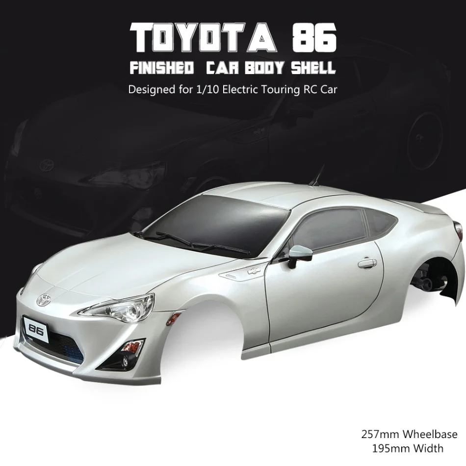 KillerBody RC корпус корпуса автомобиля Рамка комплект для Toyota 86 1/10 Электрический туринг автомобиль RC гоночный diy запчасти - Цвет: White