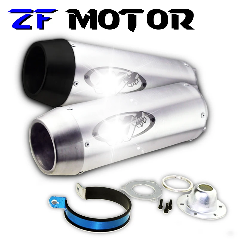 Motorcycle modified exhaust end-to-end pipe Refires FOR Honda CB400 CBR250RR CBR250 VTEC XJR400 XJR 400 | Автомобили и мотоциклы