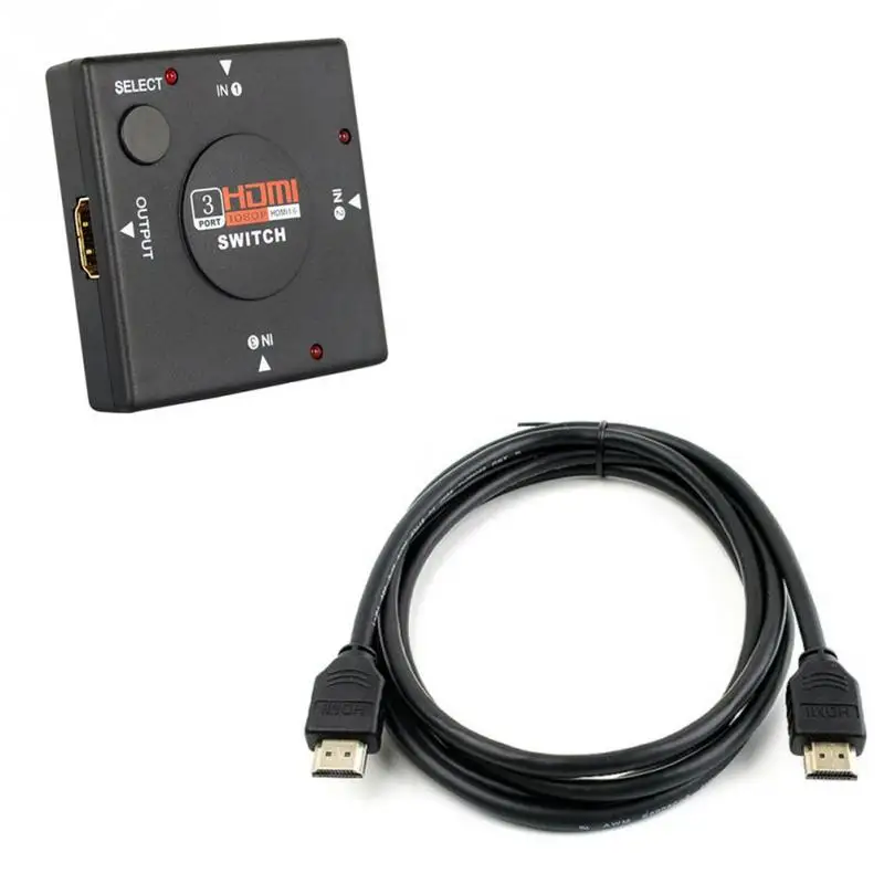 3 порта HDMI мульти дисплей Авто Переключатель концентратор коробка 1080P коммутатор 3 в 1 из разветвитель для HDTV DVD Xbox 360 PSP4