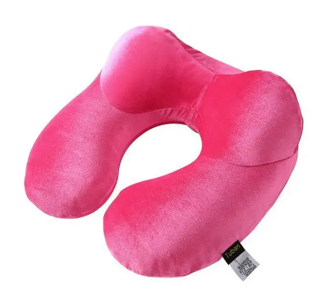 NNew u-образная надувная подушка для путешествий на открытом воздухе портативная Защитная Шейная Подушка для путешествий надувная подушка - Цвет: C