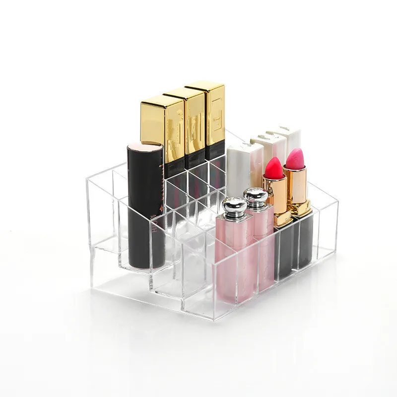 Clear Makeup Organizers 24 Lipstick Holder Display Stand Cosmetic