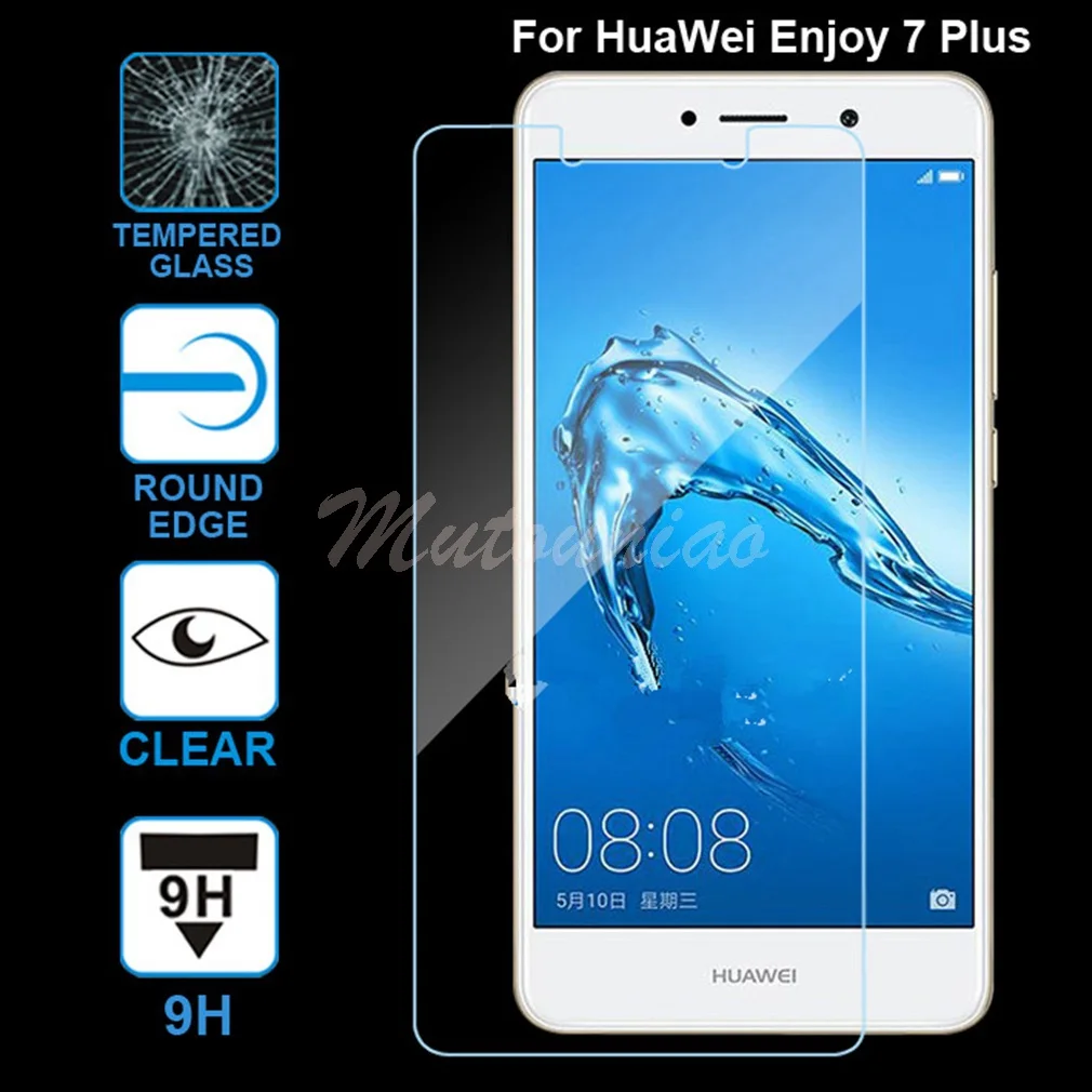 

MuTouNiao For Huawei Enjoy 7 PLUS Clear 9H Premium Tempered Glass Screen Protector Anti-scratch Film For Huawei Enjoy 7 PLUS