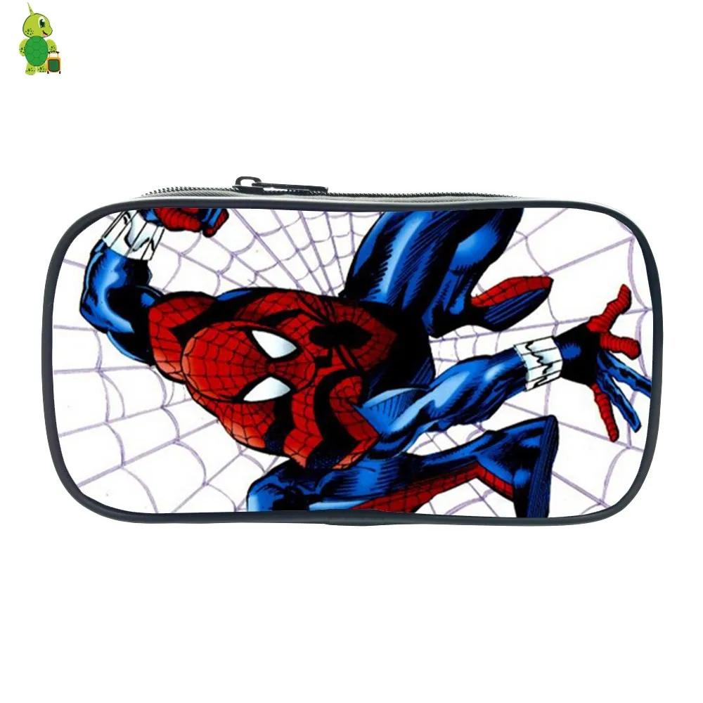 Супергерой Человек-паук пенал для мальчиков детские канцелярские принадлежности сумки для хранения женская мужская косметичка детские школьные принадлежности макияж сумка - Цвет: 17