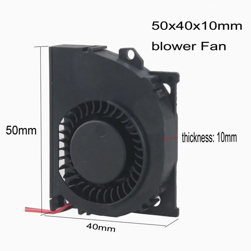 1 шт. Gdstime 12 В Turbo кулер 50x40x10 мм 50 мм x 40 мм x 10 мм DC безщеточный охлаждения выхлопных газов вентилятор 5 см 5010 S