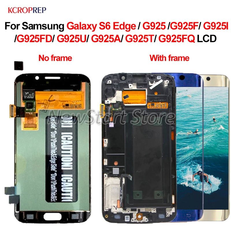 

For Samsung Galaxy S6 Edge LCD Display Touch Screen Digitizer Assembly 5.1" For Samsung S6 Edge G925 G925F SM-G925F lcd