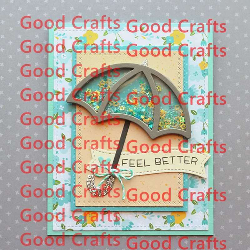 

LF Umbrella Raining Pattern Metal Cutting Dies Stencil Scrapbooking Photo album Embossing For Paper Card DIY Crafts