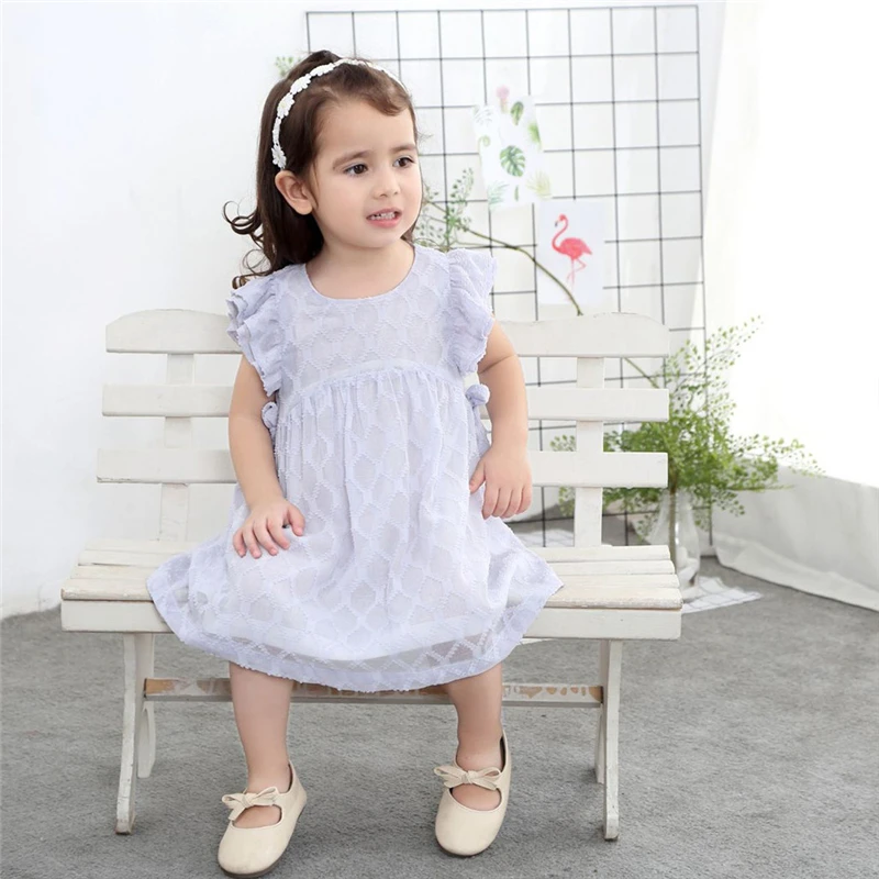 New Arrival Toddler Girls Summer Dress 2019 Toddler Kids Baby Girls Clothes Chiffon Bowknot Party Pageant Princess Dress V6@ (34)