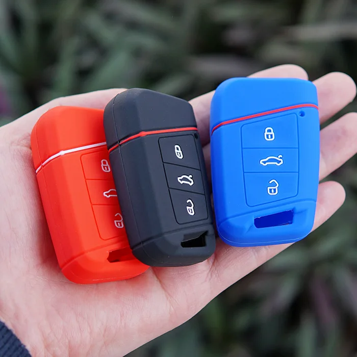 Silicone Rubber key fob skin bag cover case holder for ...