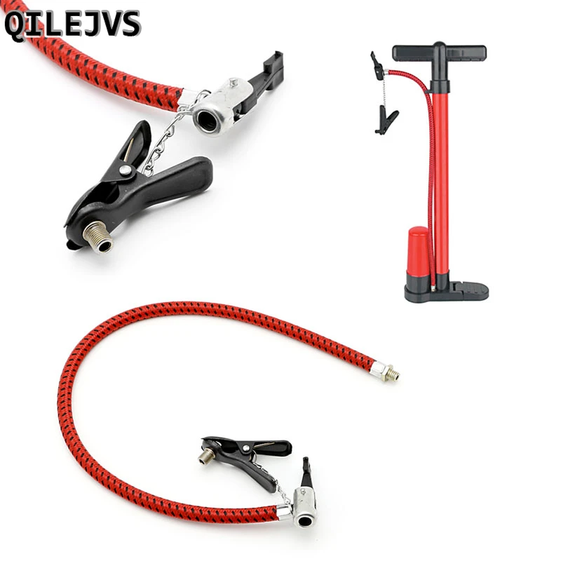 

QILEJVS Bike Tyre Hand Air Pump Inflator Hose Replacement Tube Rubber For Tire