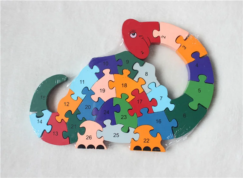 dinosaur wooden puzzle toy  (8)