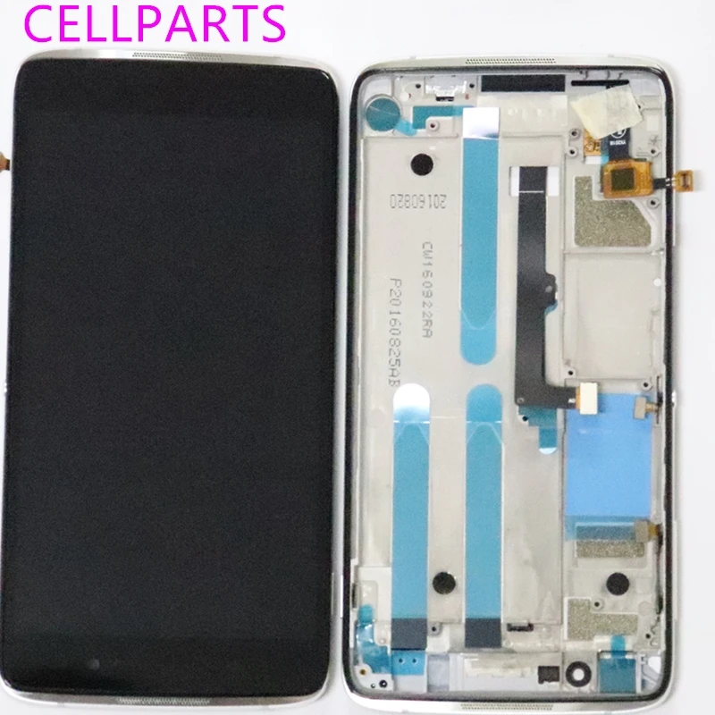 

For 5.2"Alcatel One Touch Idol 4 LTE OT6055 6055P 6055Y 6055B 6055K 6055 LCD Display Digitizer Touch Screen Assembly + Frame
