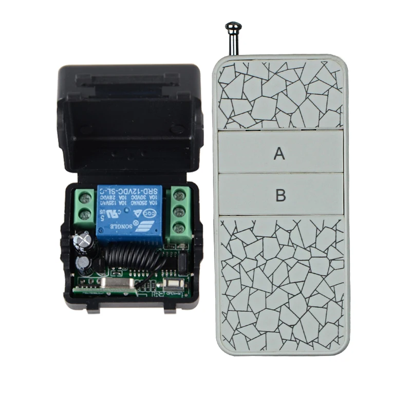 

DC12V Door Access Remote Control Wireless Switch System Momentary Learning Transmitter Momentary Toggle Adjusted