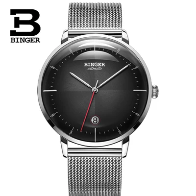 Швейцарские мужские часы Бингер люксовый бренд автоматические механические мужские часы Сапфир Мужские Япония SEIKO Move Мужские t reloj hombre - Цвет: 3