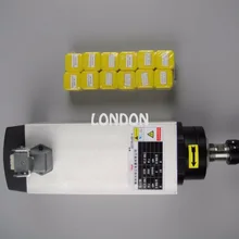4KW квадратный ER20 AC380V воздушное охлаждение шпинделя+ 12 штук ER20 Цанги