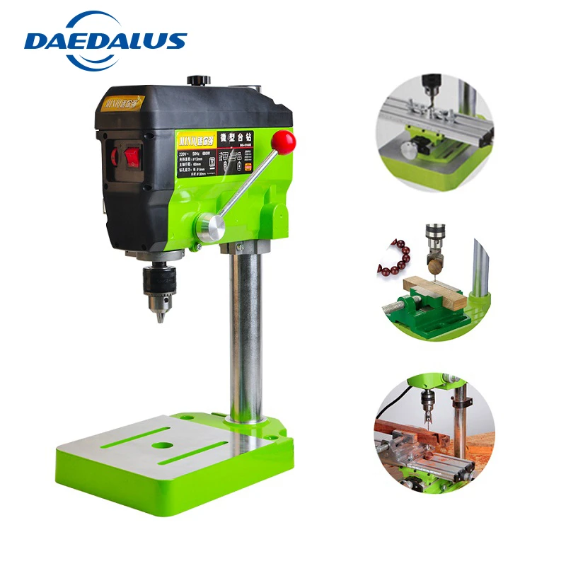 Mini Drilling Press 220V 680W Electric Milling Machine Variable Speed