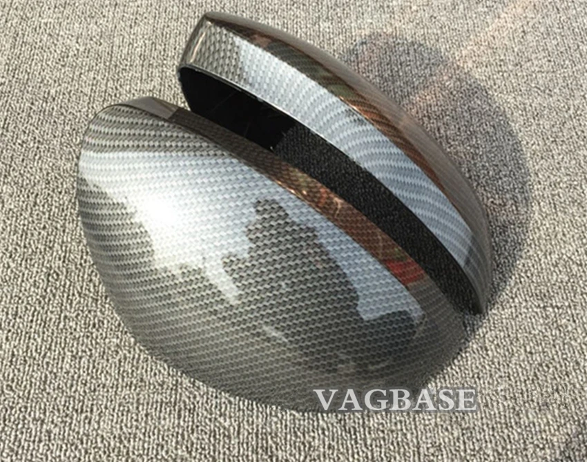 

Carbon fiber style Mirror Cover side rear view Cap Shell Housing For Volkswagen Tiguan Sharan For Skoda Yeti wing mirror cover