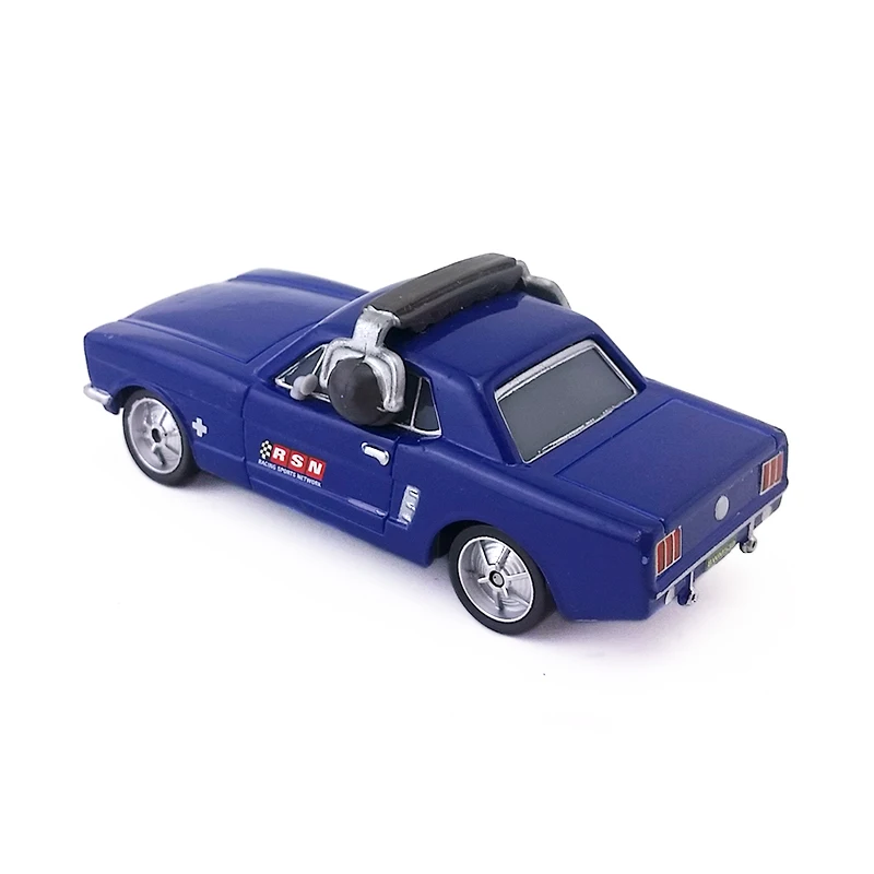 Disney Pixar Cars Brent Mustangburger с гарнитурой металлический литой под давлением игрушечный