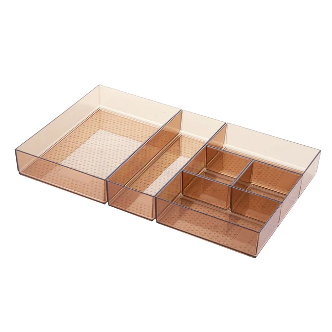 

High Quality 50*30cm 6Pcs Drawer Divider Storage Case Box Organizer Holder For Kitchenware Home Decoration - Champagne