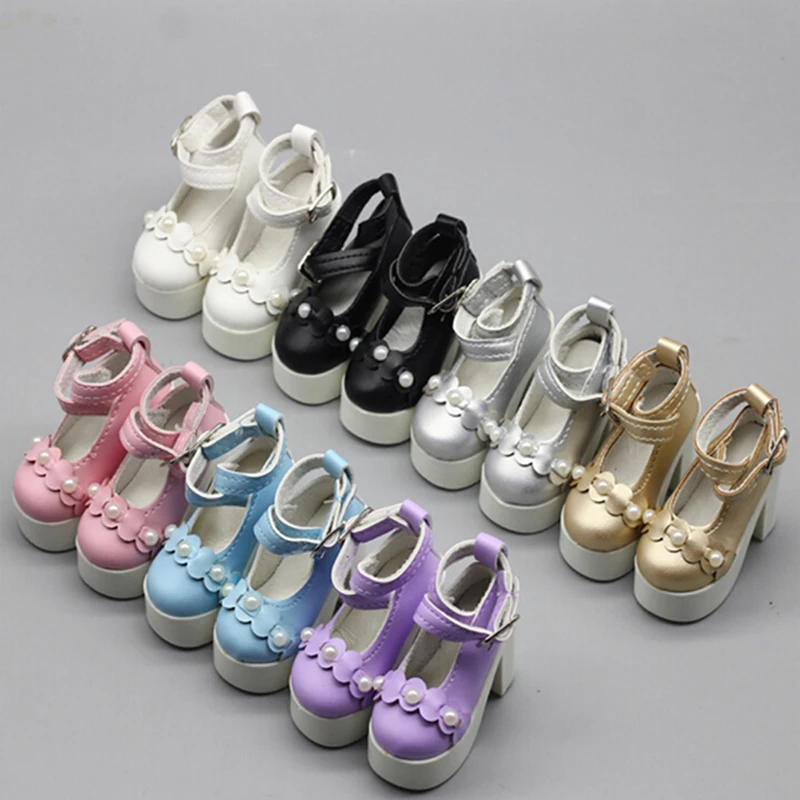 

1pair Assorted Colors Princess High Heel Shoes Fit For 1/3 1/4 BJD 60cm SD DD DOD Dolls Doll Boots
