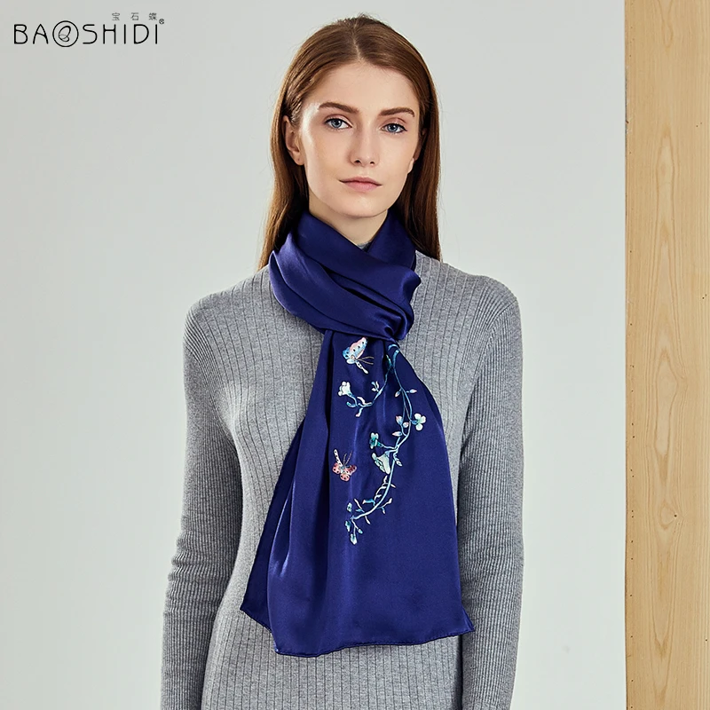 [baoshidi]2017 Chinese Traditional Embroidery Process Luxury Pure Silk