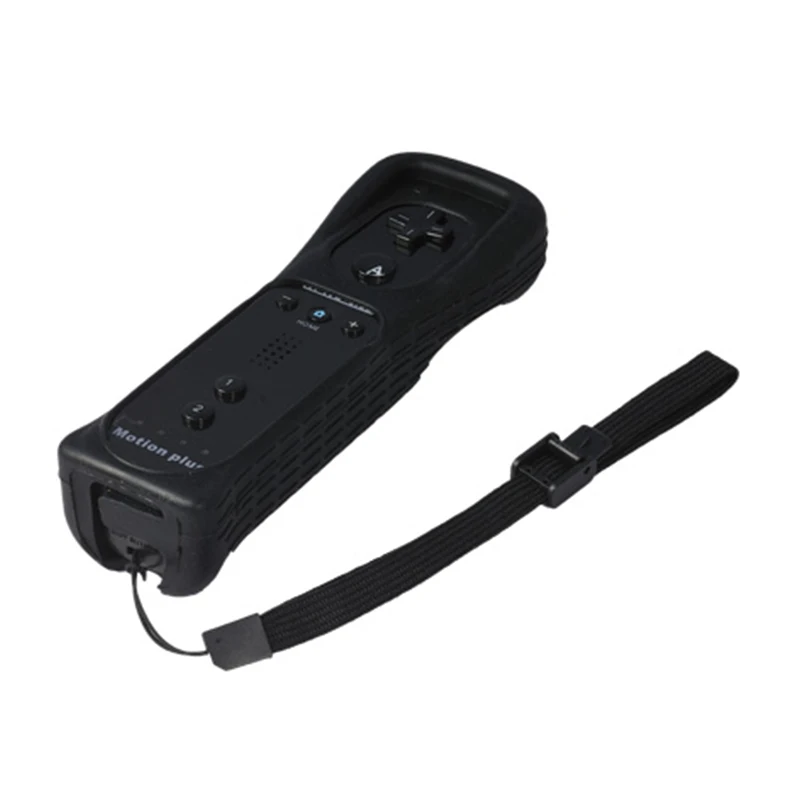 

Built in Motion Plus Remote Controller with Silicone Case and Hand Strap For Nintendo Wii Wireless Gamepad for Wii Remote