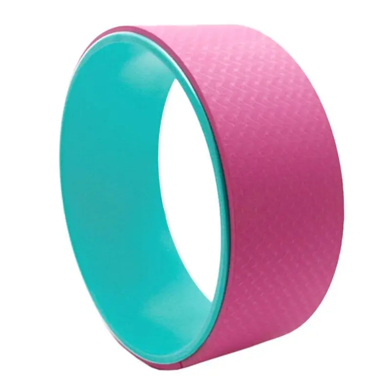 Профессиональная форма талии Бодибилдинг ABS тренажерный зал одежда для йоги колесо Назад Йога круги TPE тренировочный инструмент - Цвет: Розовый