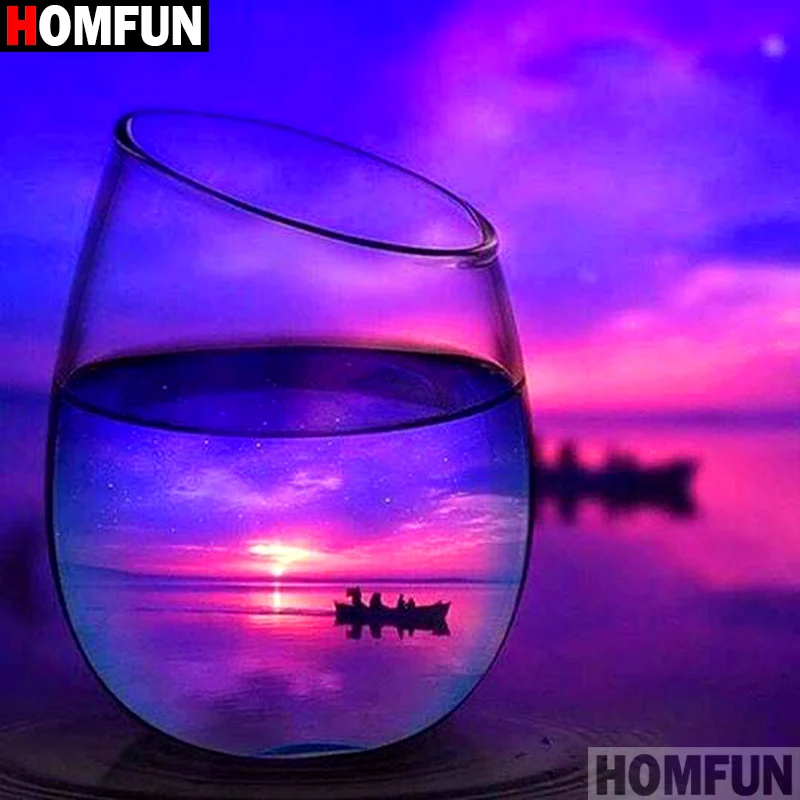 Алмазная 5D картина Homfun A11804 полноразмерная/круглая вышивка сделай сам Кубок