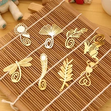 8pcs/lot Cute Kawaii Butterfly Exquisite Metallic Bookmark Creative Student Gift Bookmark Free