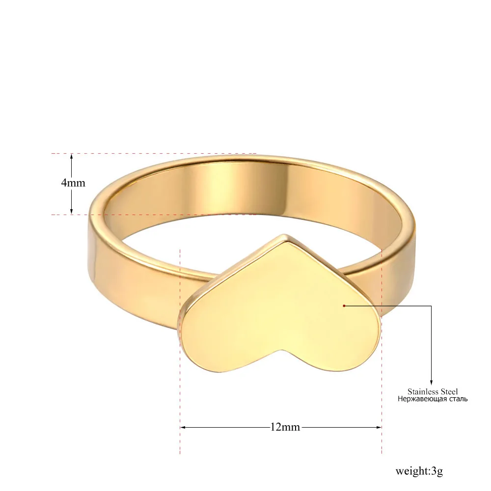 ZooMango романтические парные кольца из нержавеющей стали для женщин мужчин любовь сердце кольцо на свадебный юбилей ювелирные изделия Anneau Halka ZR19033